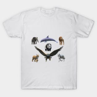 group of animals wild life T-Shirt